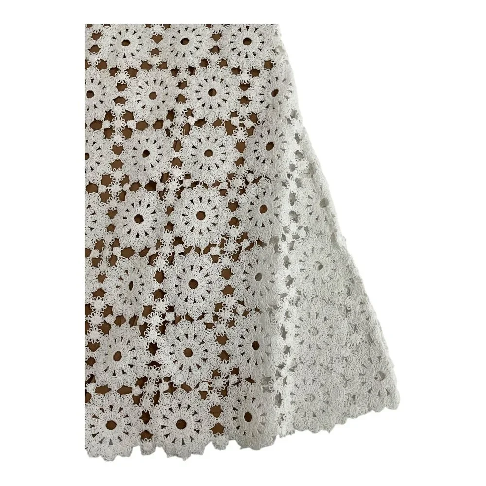 Michael Kors White Medallion Lace Mini Dress Womens NWT $395 MSRP - Picture 4 of 7